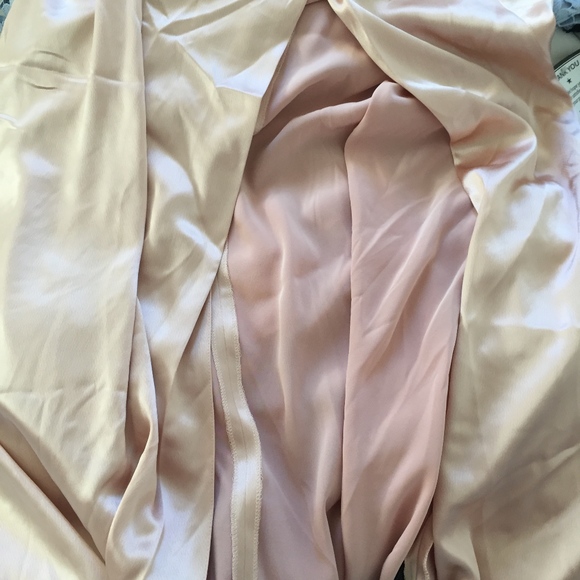 Jill Stuart rosy pink nude satin gown with tags - Picture 4 of 7
